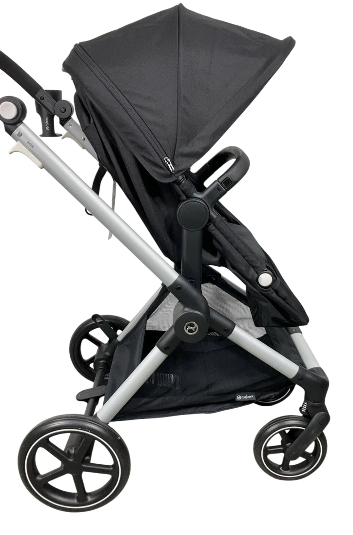 Cybex Eos and Aton G Swivel Travel System, 2024, Moon Black, Silver Frame - Image 9