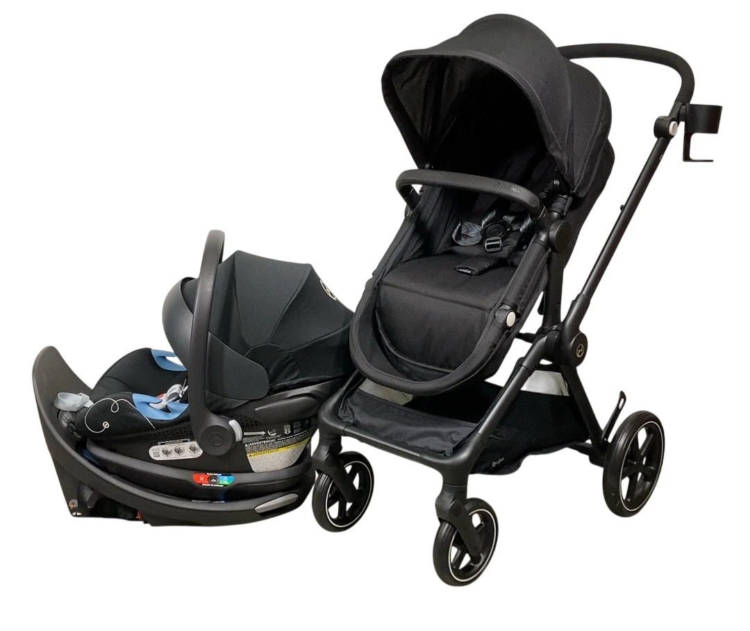 Cybex Eos and Aton G Travel System, 2024, Black, Moon Black