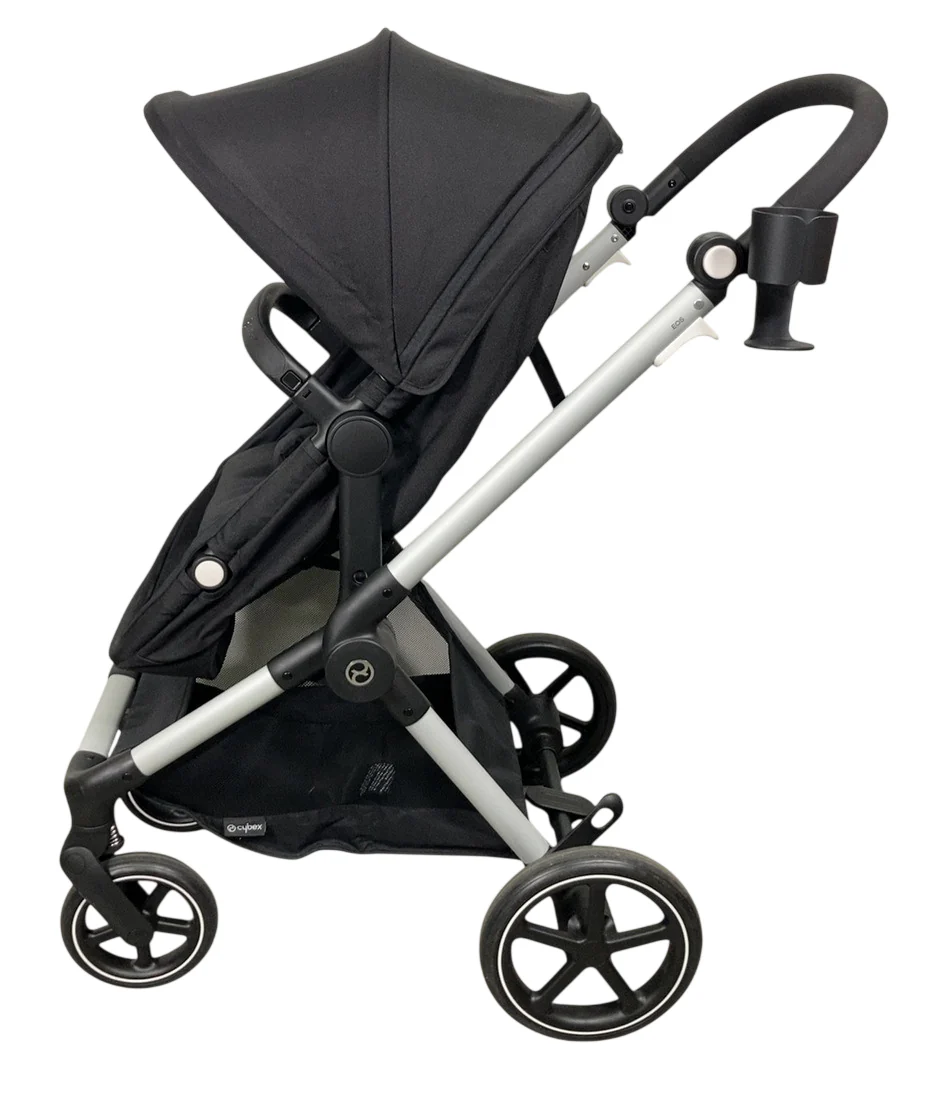 Cybex Eos Stroller, 2024, Moon Black, Silver - Image 2