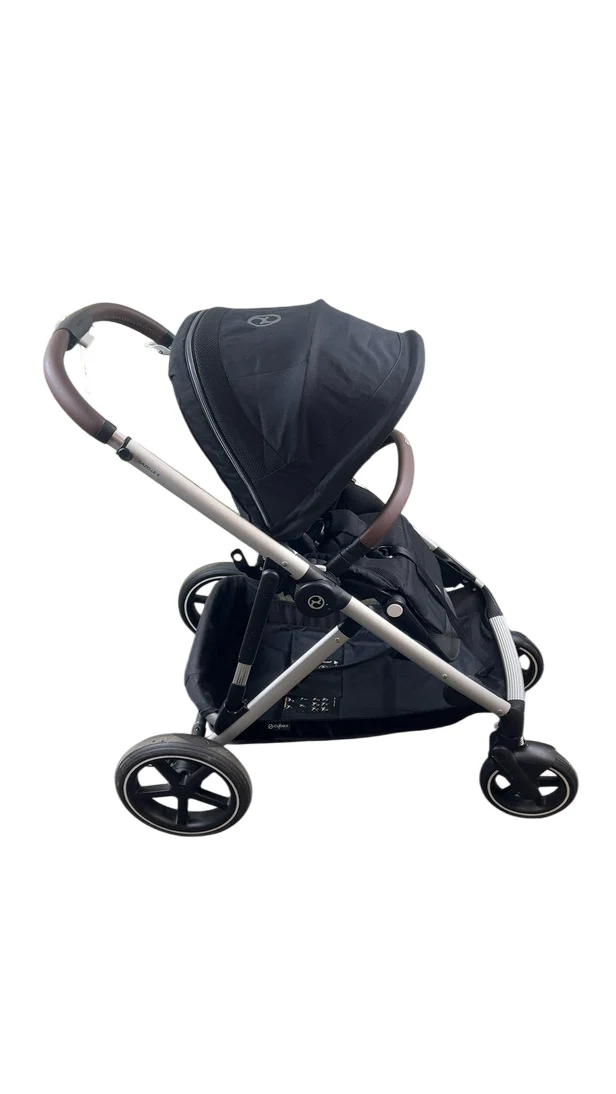 Cybex Gazelle S Modular Stroller, 2022, Moon Black, Silver Frame - Image 2