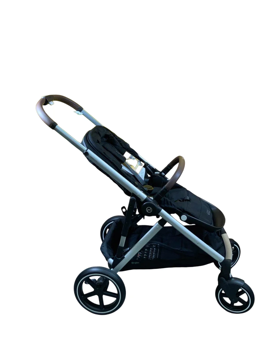 Cybex Gazelle S Modular Stroller, 2023, Moon Black, Silver Frame - Image 2