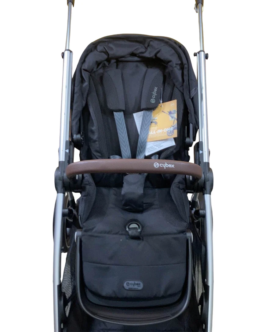 Cybex Gazelle S Modular Stroller, 2023, Moon Black, Silver Frame - Image 8