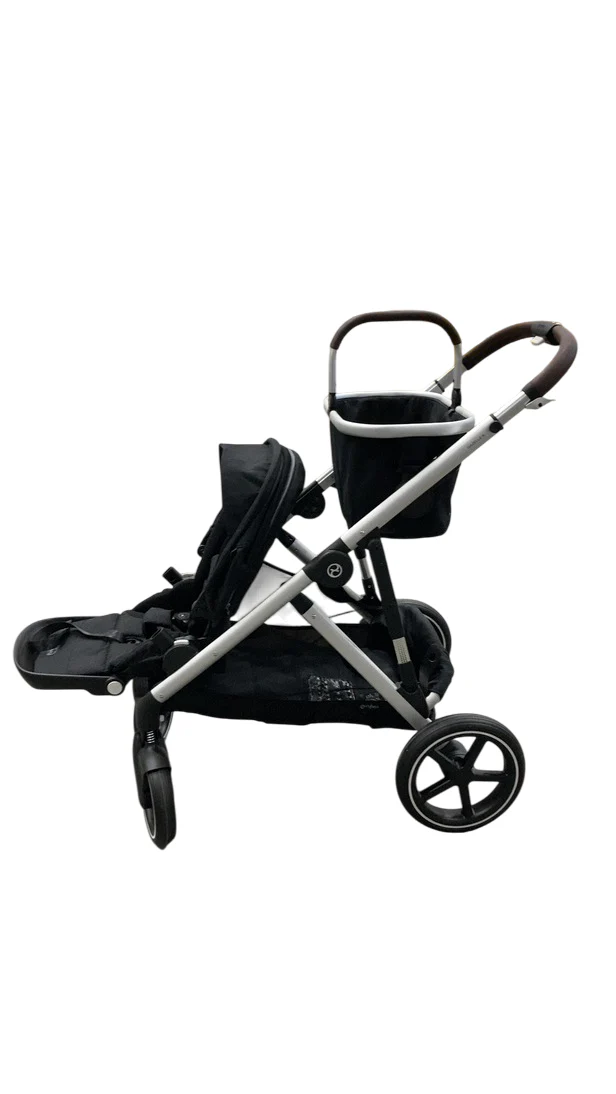 Cybex Gazelle S Modular Stroller, 2023, Moon Black, Silver Frame - Image 3