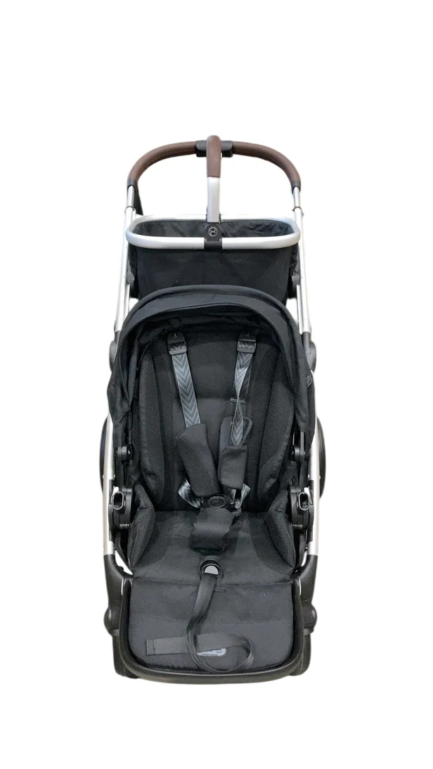Cybex Gazelle S Modular Stroller, 2023, Moon Black, Silver Frame - Image 4