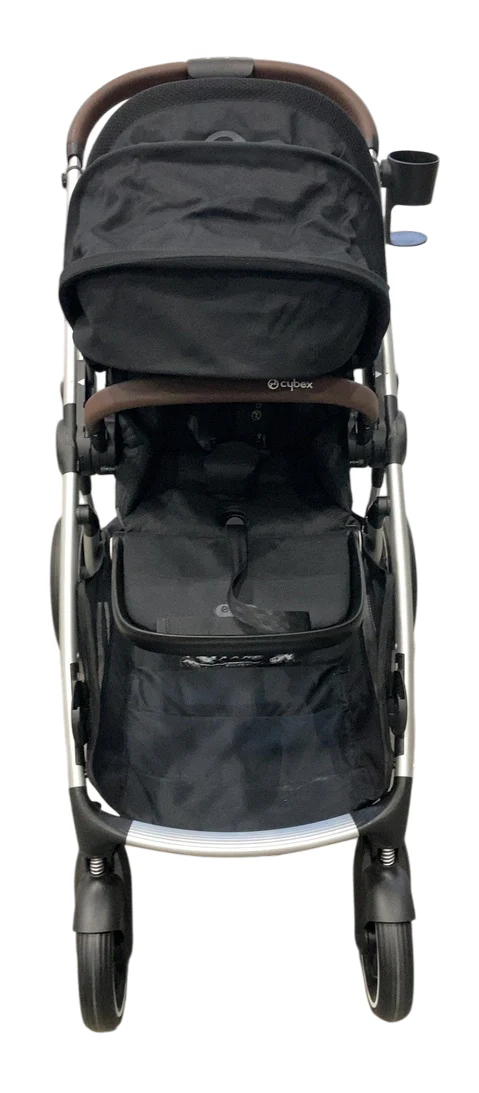 Cybex Gazelle S Modular Stroller, 2023, Moon Black, Silver Frame