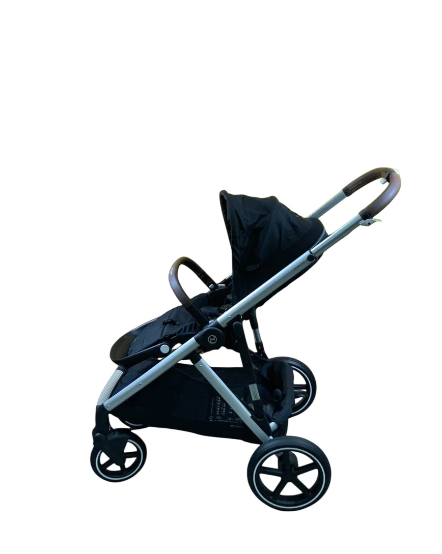 Cybex Gazelle S Modular Stroller, 2023, Moon Black, Silver Frame - Image 3