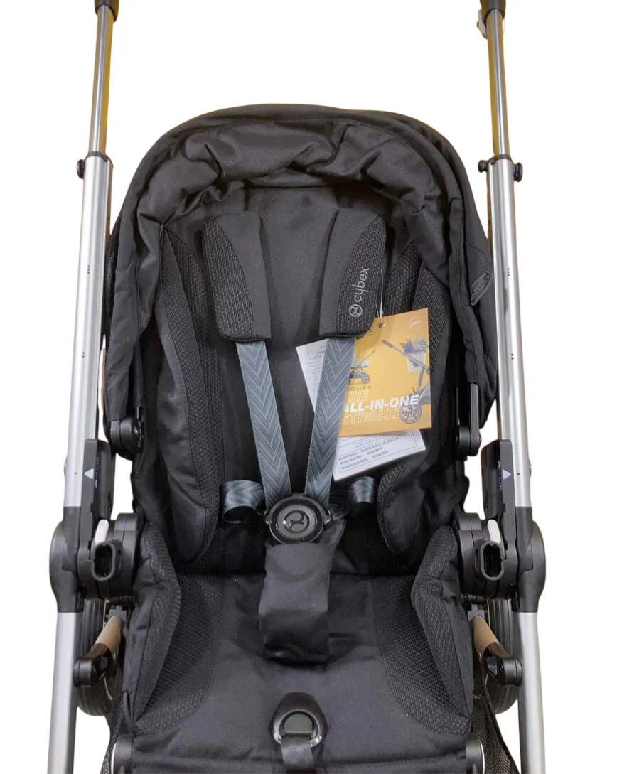 Cybex Gazelle S Modular Stroller, 2023, Moon Black, Silver Frame - Image 6
