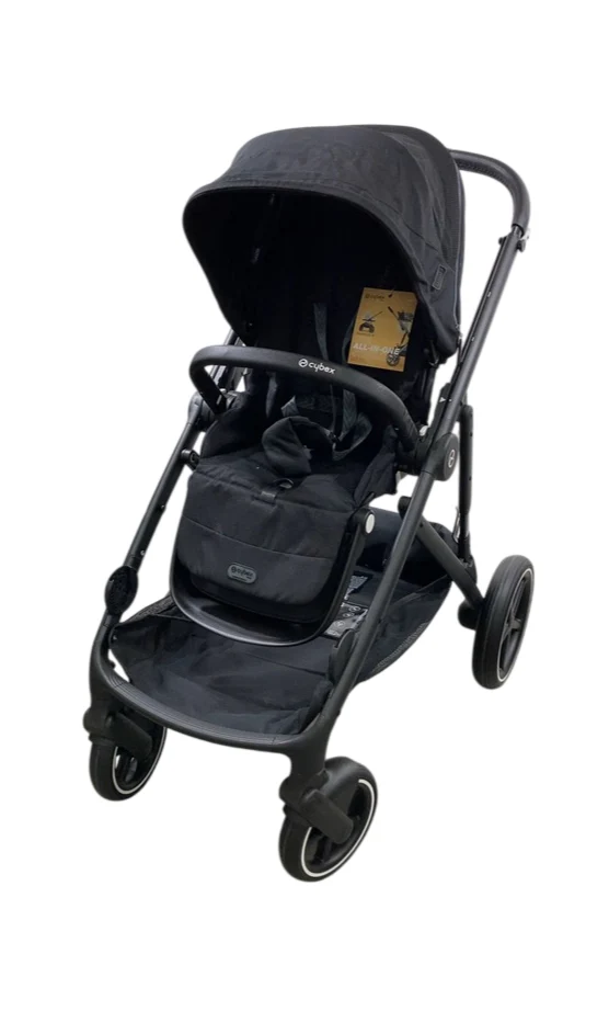 Cybex Gazelle S Modular Stroller, 2024, Black Frame, Moon Black
