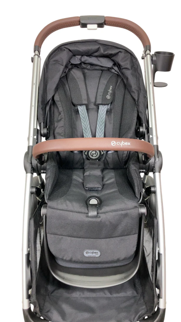 Cybex Gazelle S Modular Stroller, 2024, Moon Black, Silver Frame - Image 5