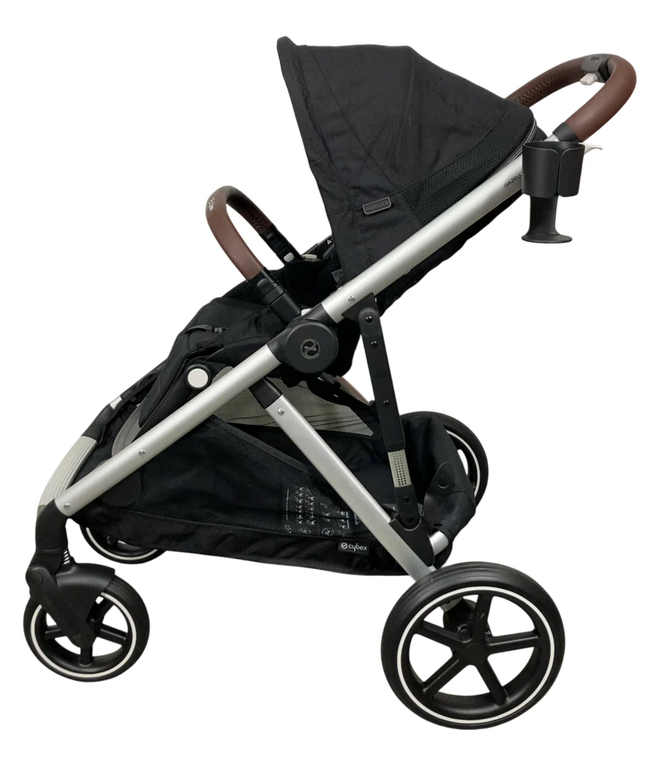 Cybex Gazelle S Modular Stroller, 2024, Moon Black, Silver Frame - Image 3