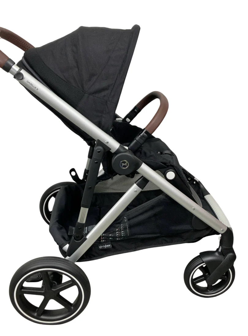 Cybex Gazelle S Modular Stroller, 2024, Moon Black, Silver Frame - Image 8