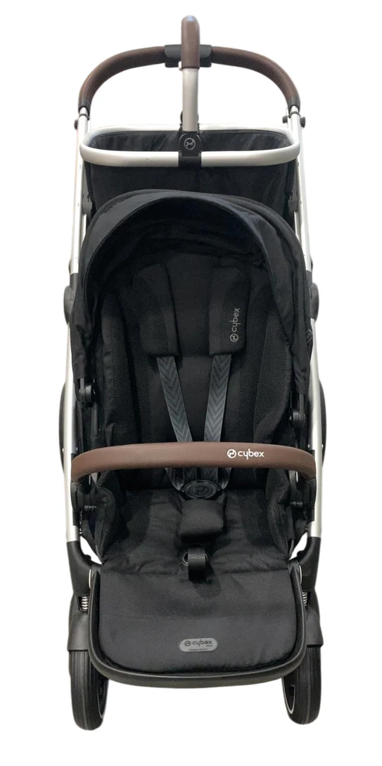 Cybex Gazelle S Modular Stroller, 2024, Moon Black, Silver Frame - Image 2