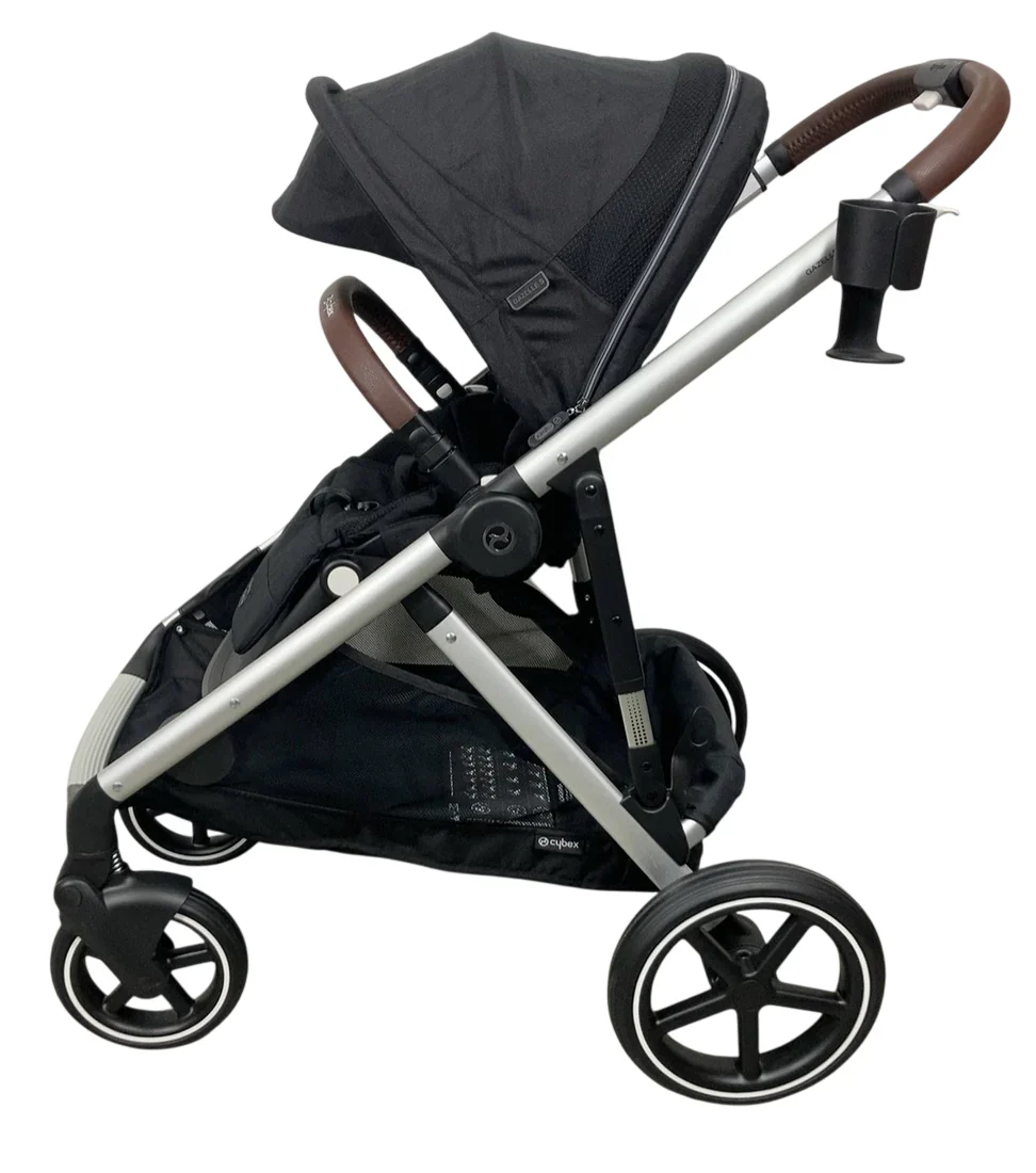Cybex Gazelle S Modular Stroller, 2024, Moon Black, Silver Frame - Image 3