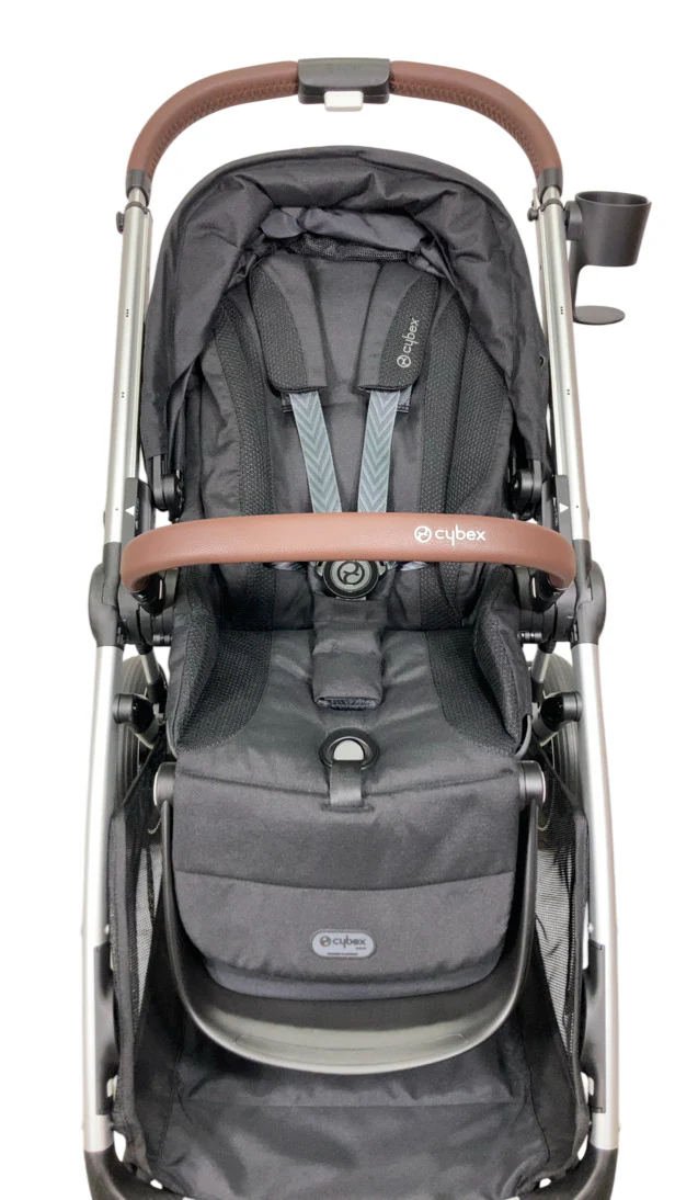 Cybex Gazelle S Modular Stroller, 2024, Moon Black, Silver Frame - Image 3