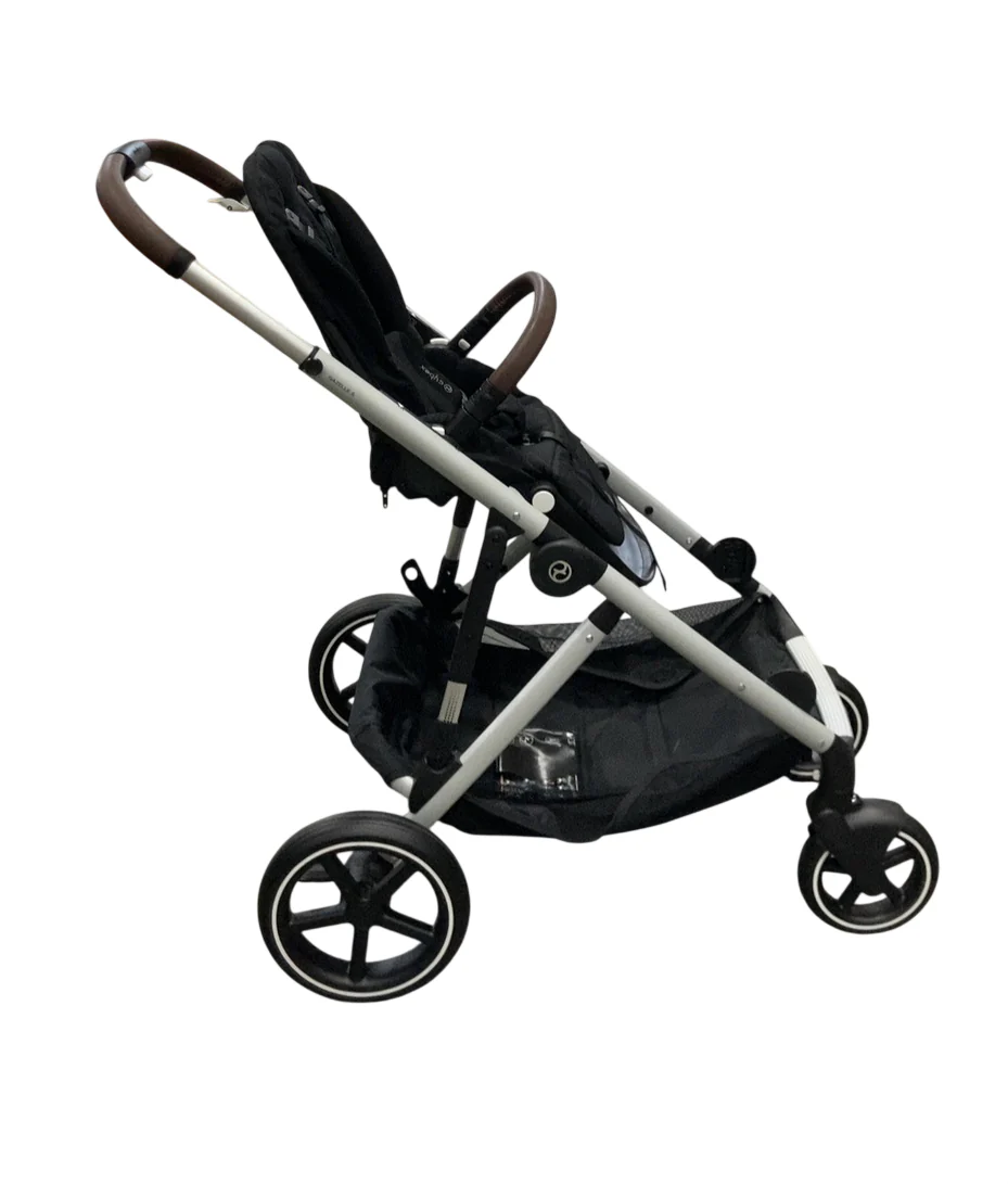 Cybex Gazelle S Modular Stroller, 2024, Moon Black, Silver Frame - Image 2