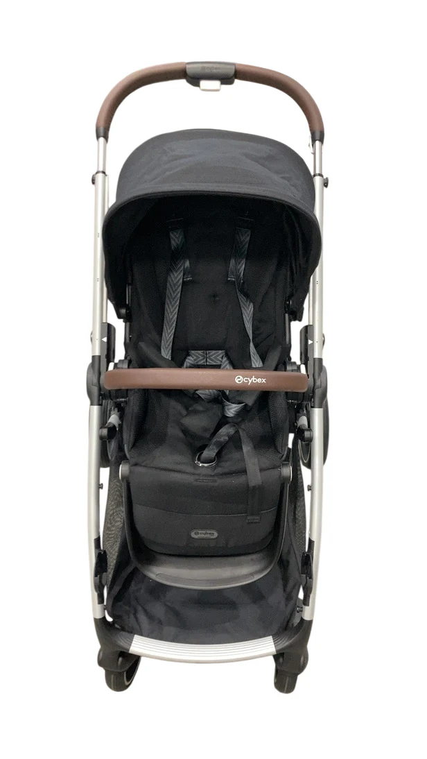 Cybex Gazelle S Modular Stroller, 2024, Moon Black, Silver Frame