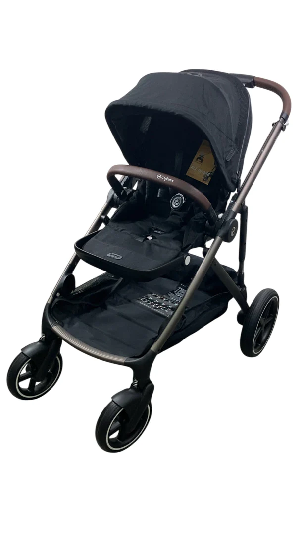 Cybex Gazelle S Modular Stroller, 2024, Moon Black, Taupe Frame