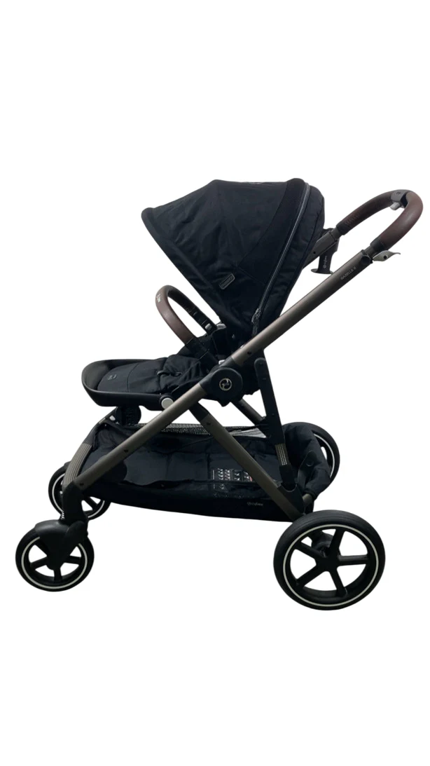 Cybex Gazelle S Modular Stroller, 2024, Moon Black, Taupe Frame - Image 3