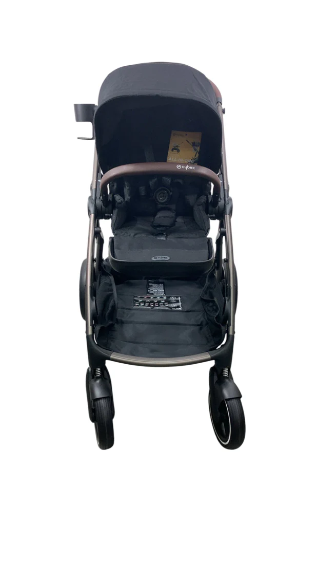 Cybex Gazelle S Modular Stroller, 2024, Moon Black, Taupe Frame - Image 4