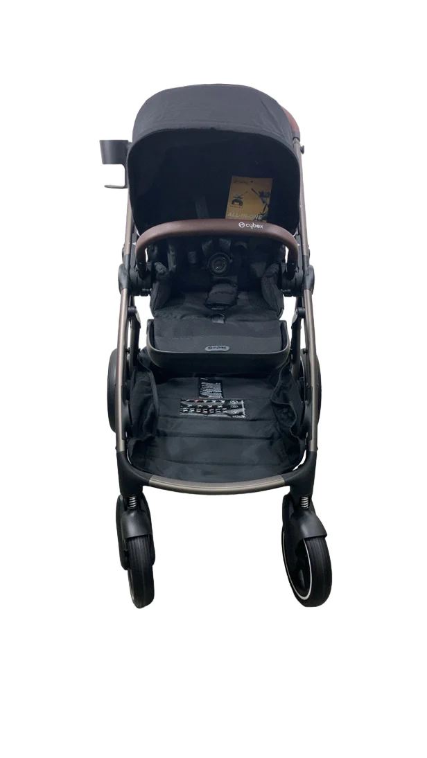 Cybex Gazelle S Modular Stroller, 2024, Moon Black, Taupe Frame - Image 3