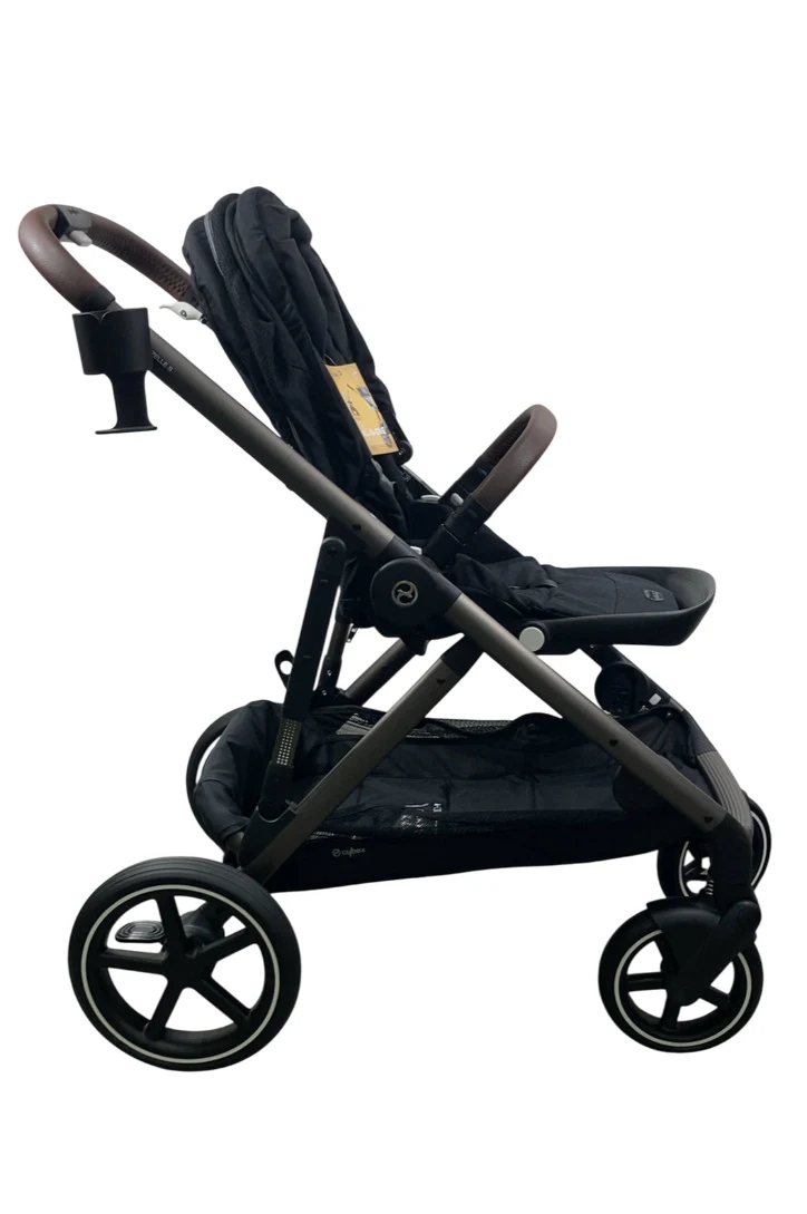 Cybex Gazelle S Modular Stroller, 2024, Moon Black, Taupe Frame - Image 2
