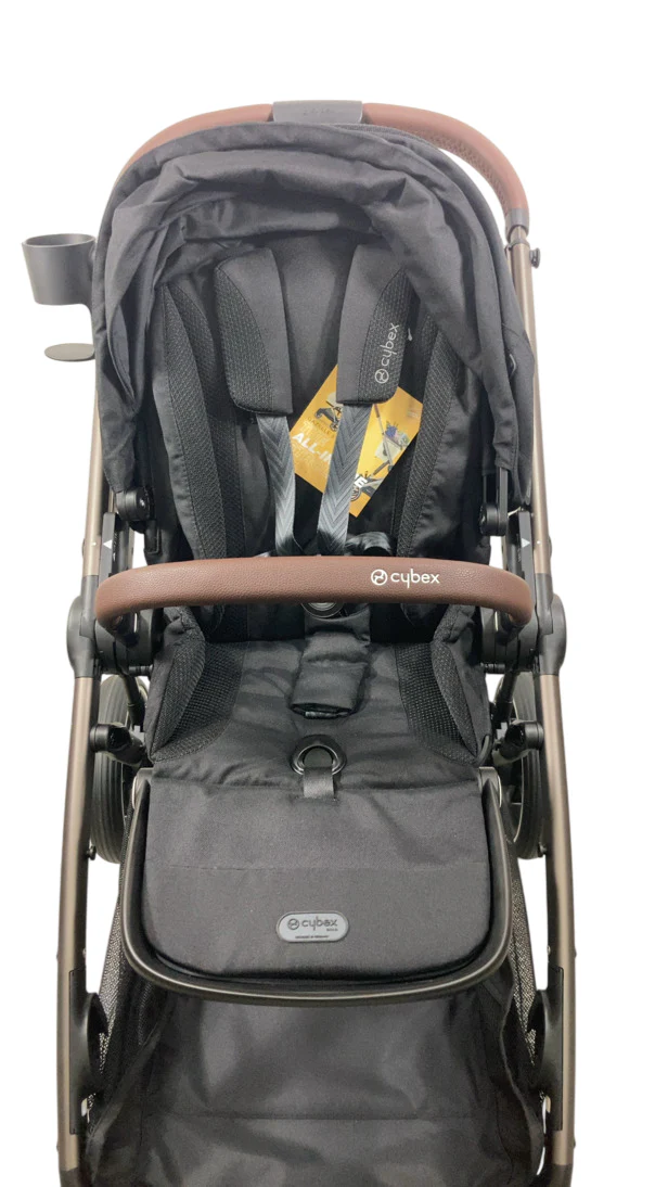 Cybex Gazelle S Modular Stroller, 2024, Moon Black, Taupe Frame - Image 4