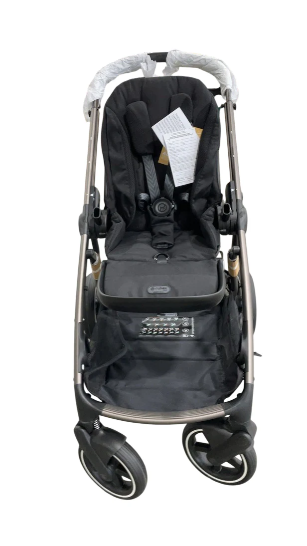 Cybex Gazelle S Modular Stroller, 2024, Moon Black, Taupe Frame - Image 2
