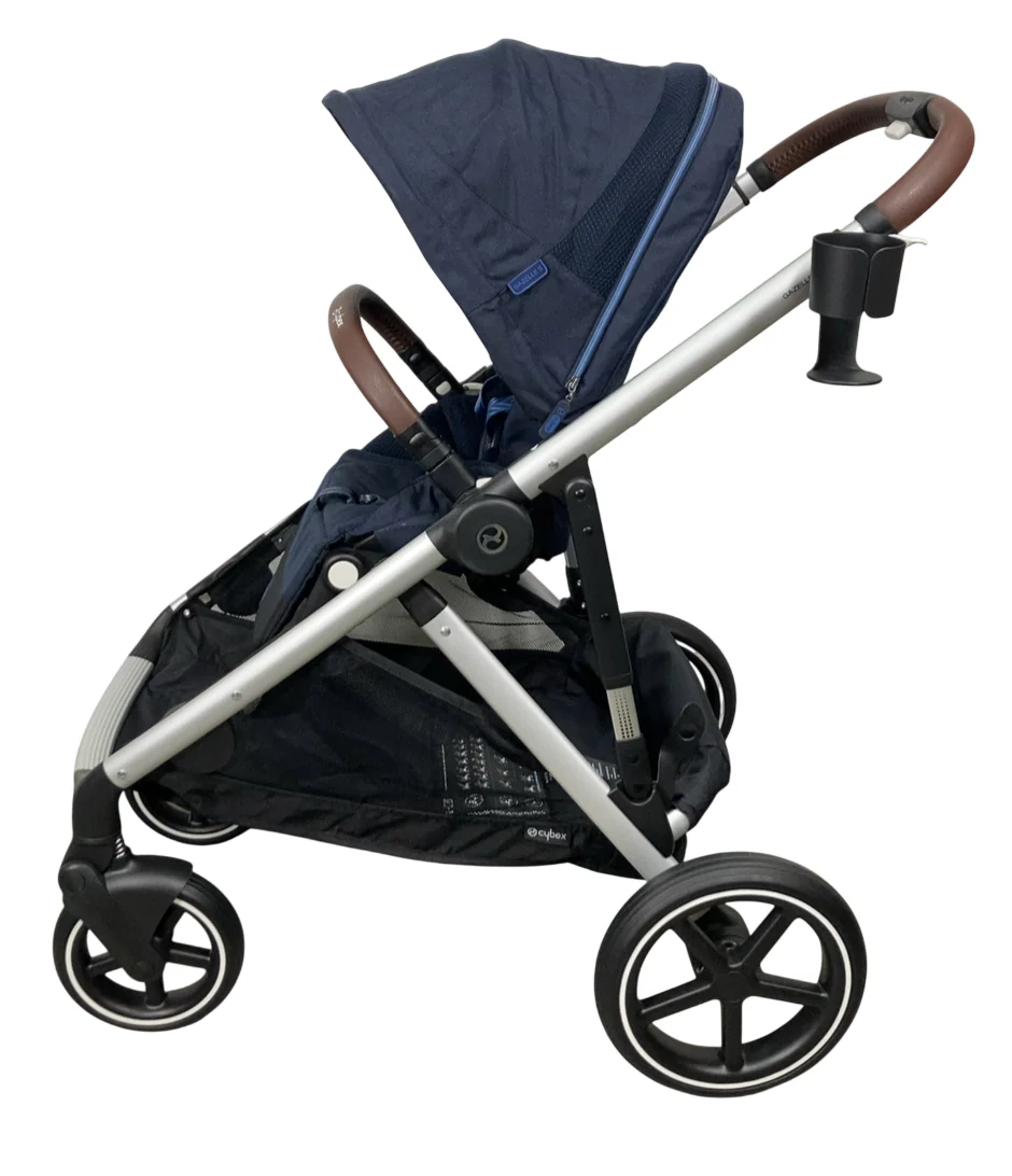 Cybex Gazelle S Modular Stroller, 2024, Ocean Blue, Silver Frame - Image 3