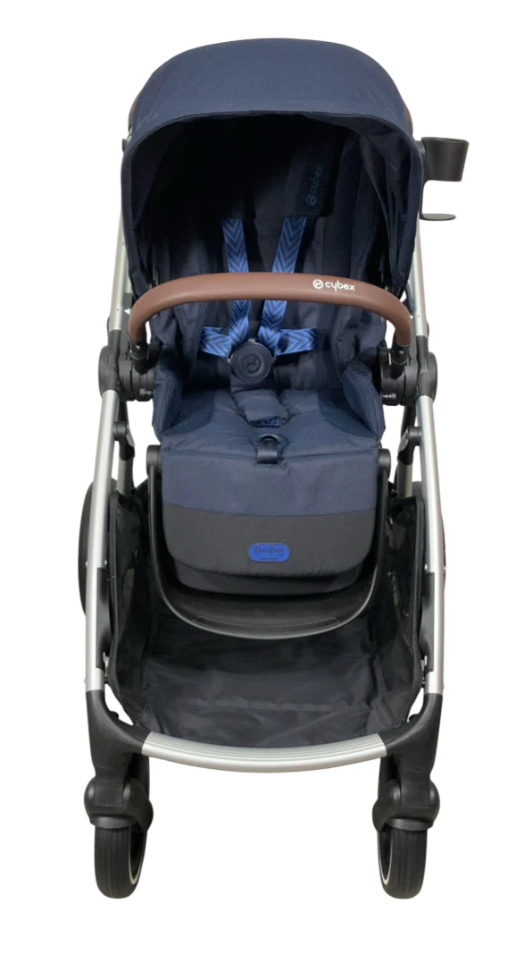 Cybex Gazelle S Modular Stroller, 2024, Ocean Blue, Silver Frame - Image 4