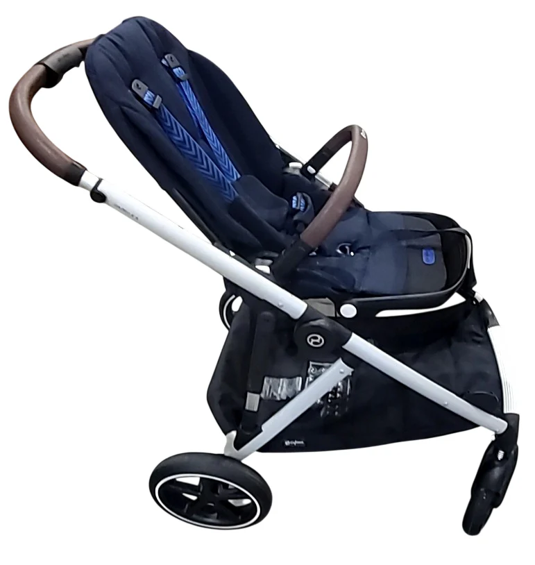 Cybex Gazelle S Modular Stroller, 2024, Ocean Blue, Silver Frame - Image 5