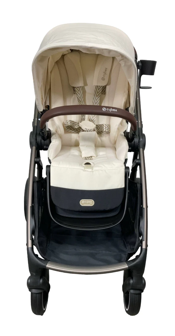 Cybex Gazelle S Modular Stroller, 2024, Seashell Beige, Taupe Frame - Image 4