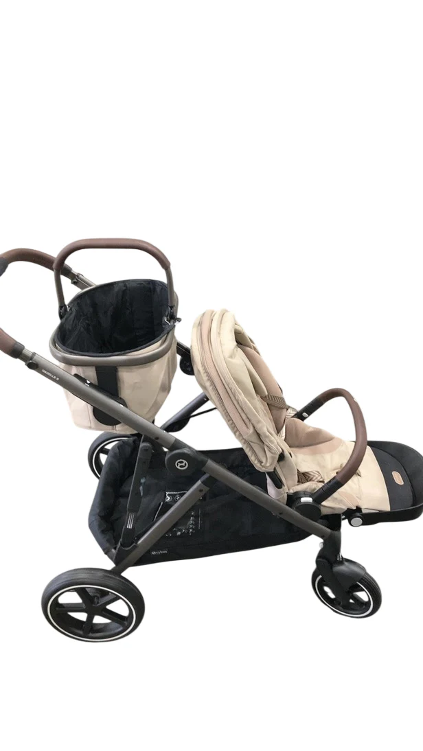 Cybex Gazelle S Modular Stroller, 2025, Almond Beige, Taupe Frame - Image 2