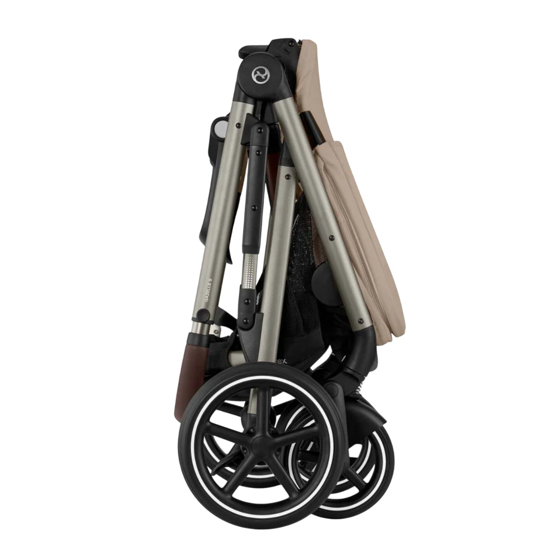 Cybex Gazelle S Modular Stroller, 2025, Almond Beige, Taupe Frame - Image 5