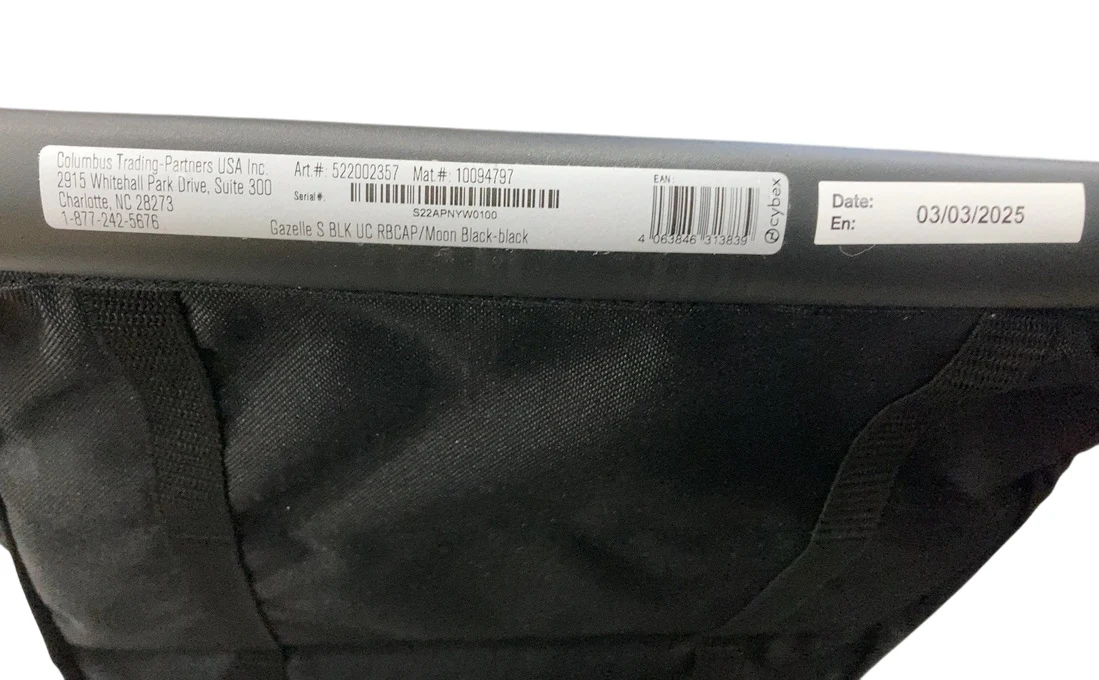 Cybex Gazelle S Modular Stroller, 2025, Black Frame, Moon Black - Image 7