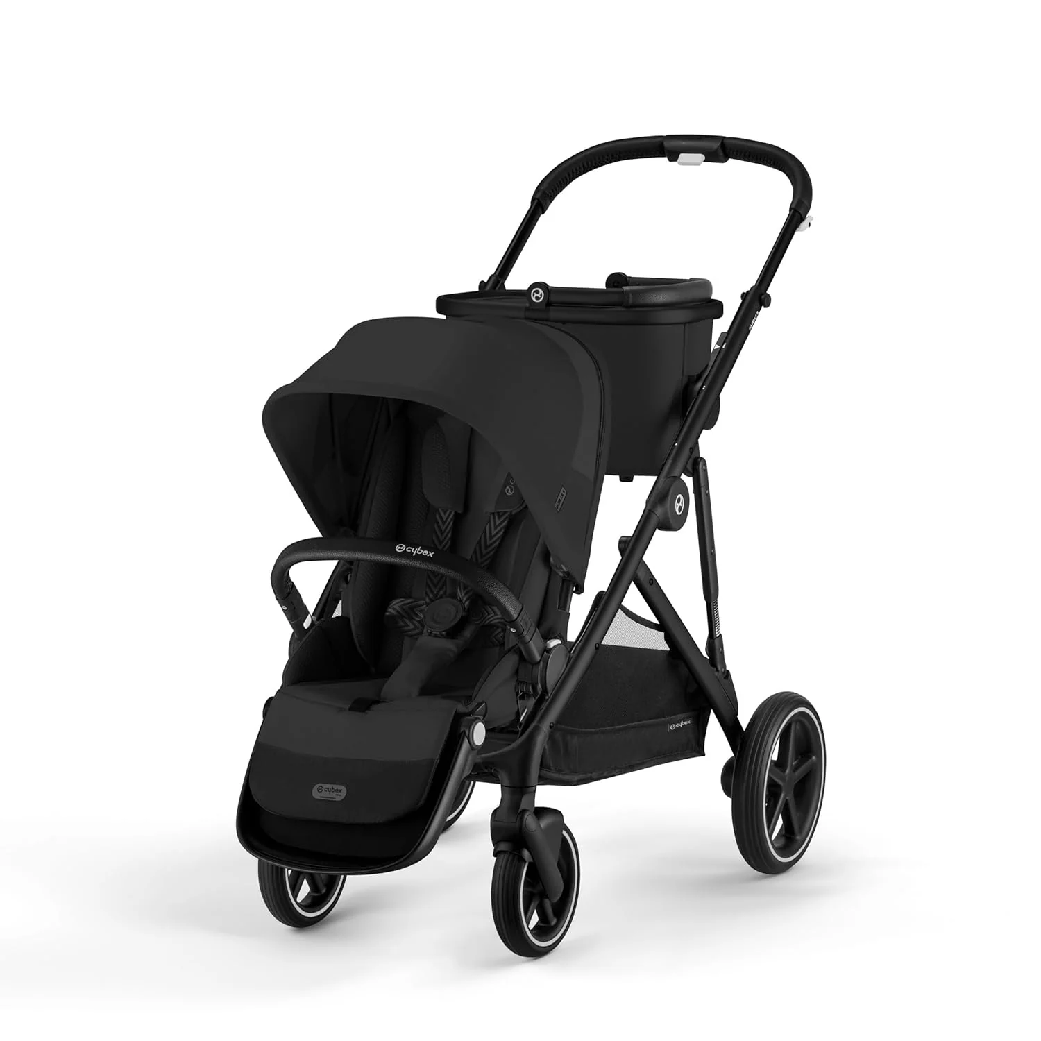 Cybex Gazelle S Modular Stroller, 2025, Black Frame, Moon Black