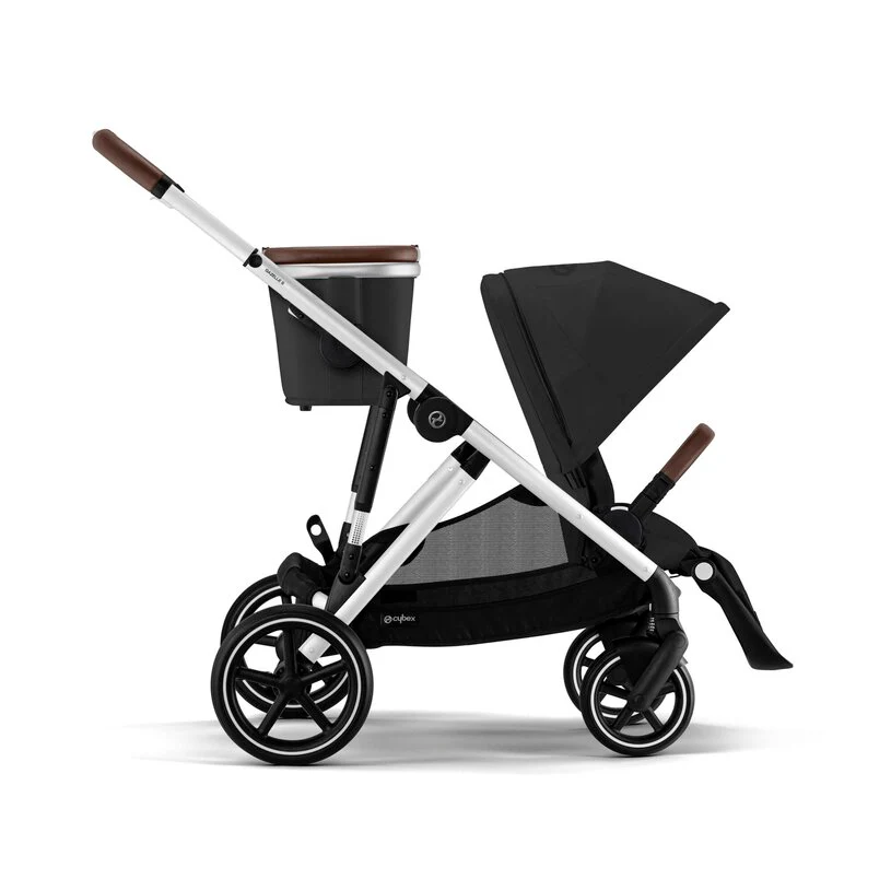 Cybex Gazelle S Modular Stroller, 2025, Moon Black, Silver Frame - Image 2
