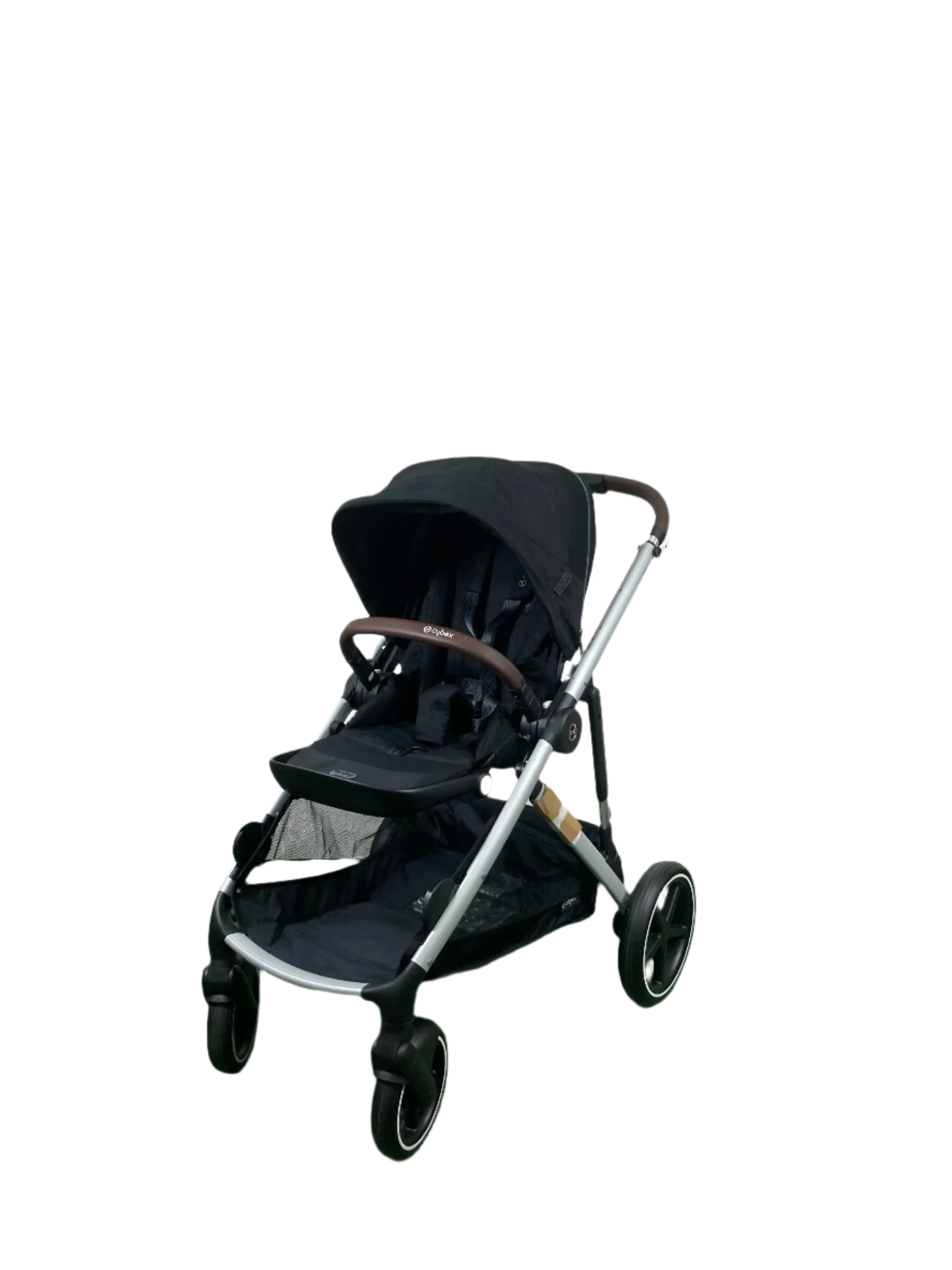Cybex Gazelle S Modular Stroller, Moon Black, Silver Frame, 2024