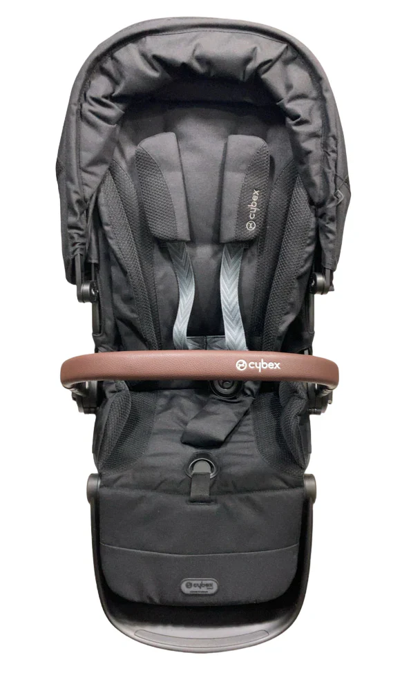 Cybex Gazelle S Seat Unit, Brown Bumper Bar, Moon Black - Image 4