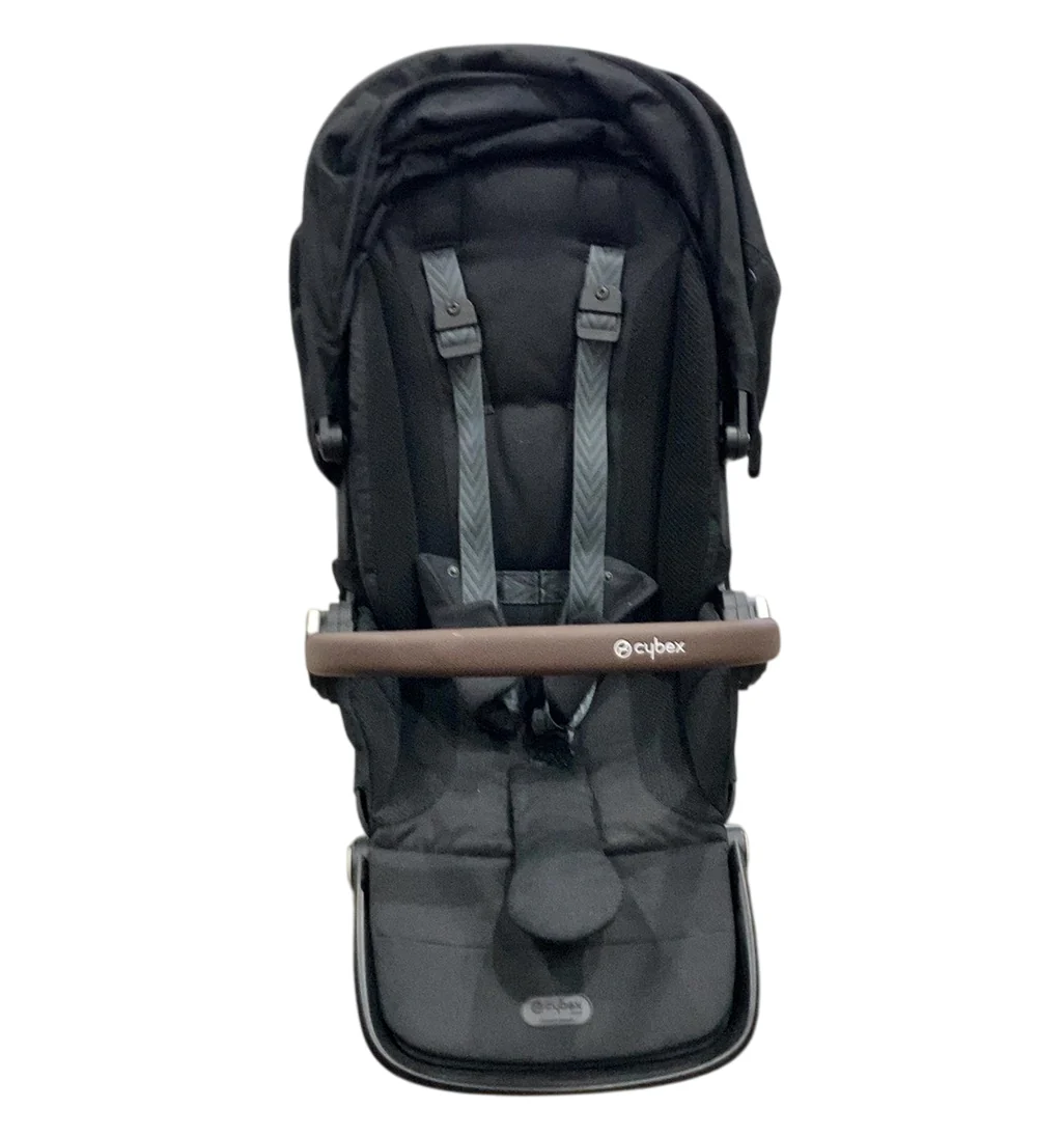 Cybex Gazelle S Seat Unit, Brown Bumper Bar, Moon Black - Image 2