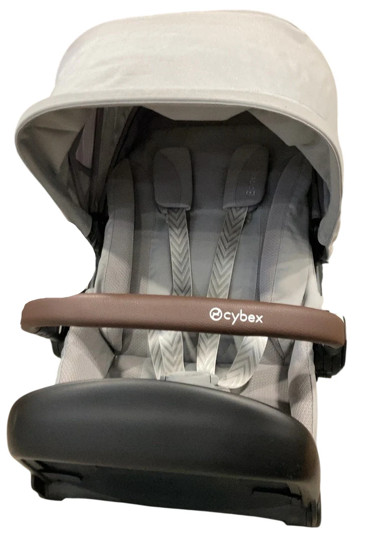 Cybex Gazelle S Seat Unit, Brown Bumper Bar, Stone Grey - Image 4