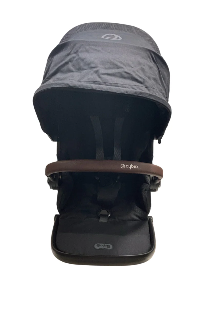 Cybex Gazelle S Seat Unit, Moon Black, Brown Bumper Bar - Image 5