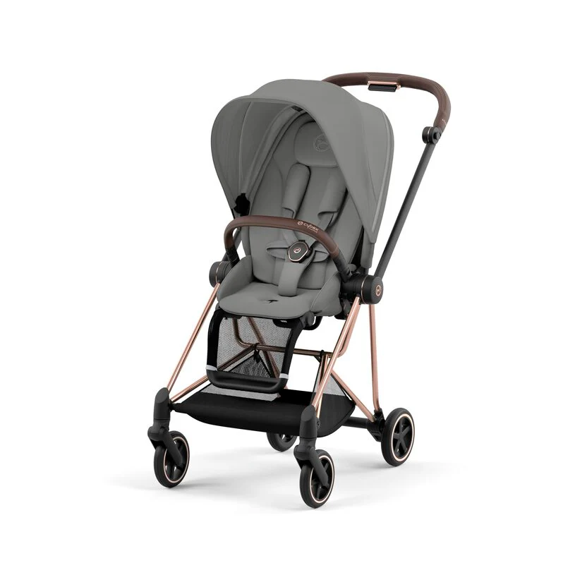Cybex MIOS Stroller, 2024, Mirage Grey, Rose Gold