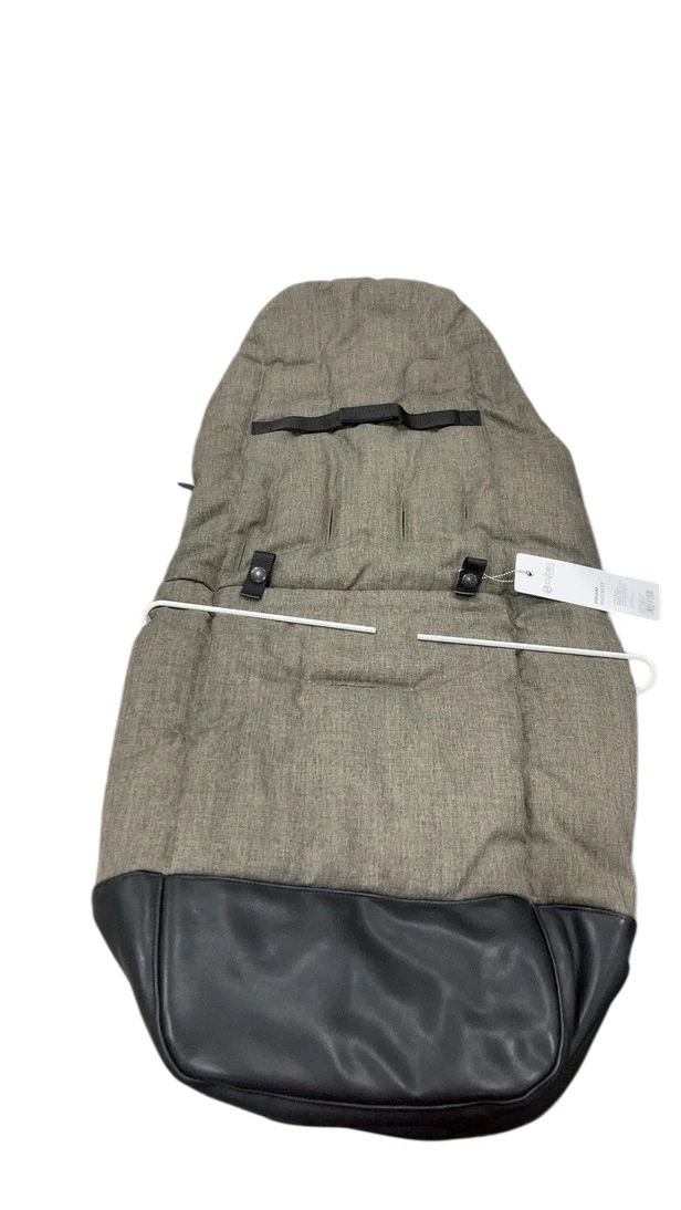 Cybex Platinum Footmuff, Desert Khaki Denim/brown - Image 2