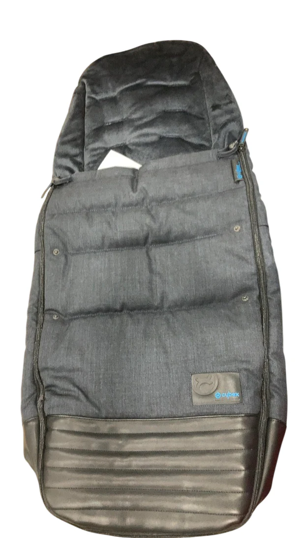 Cybex Platinum Footmuff, True Blue Denim-Navy Blue