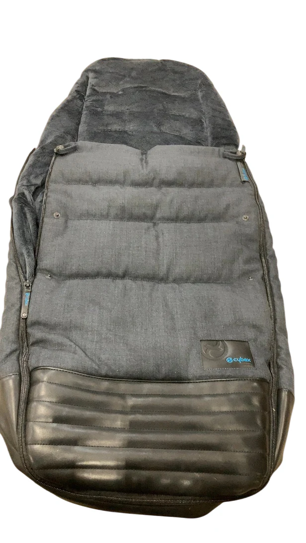 Cybex Platinum Footmuff, True Blue Denim-Navy Blue - Image 3