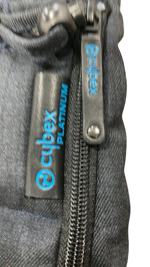 Cybex Platinum Footmuff, True Blue Denim-Navy Blue - Image 4