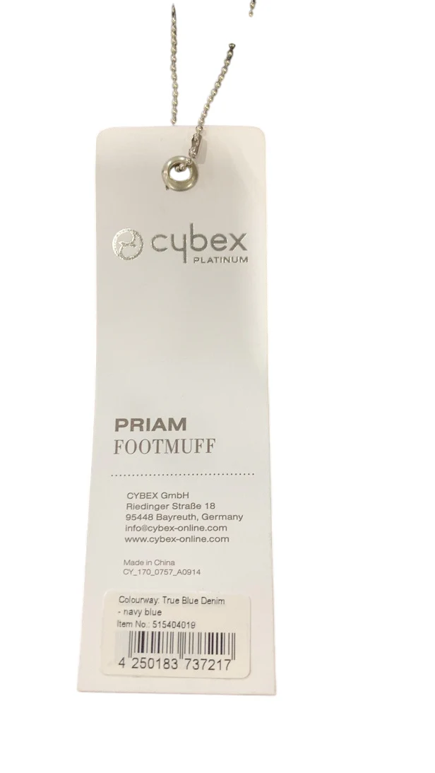 Cybex Platinum Footmuff, True Blue Denim-Navy Blue - Image 6