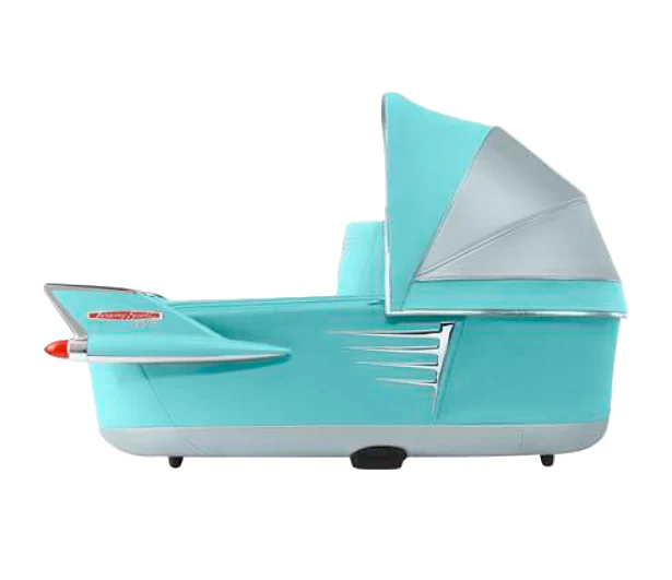 Cybex PRIAM Lux Carry Cot, Car Light Blue By Jeremy Scott - Image 2