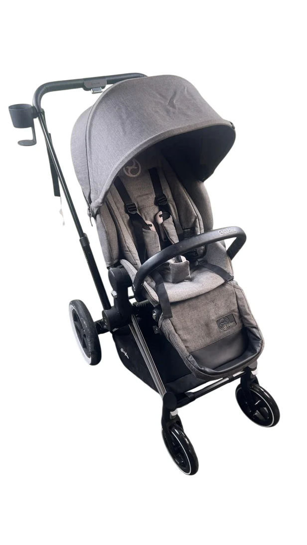 Cybex PRIAM Stroller, 2018, Chrome With Black Details, Manhattan Grey