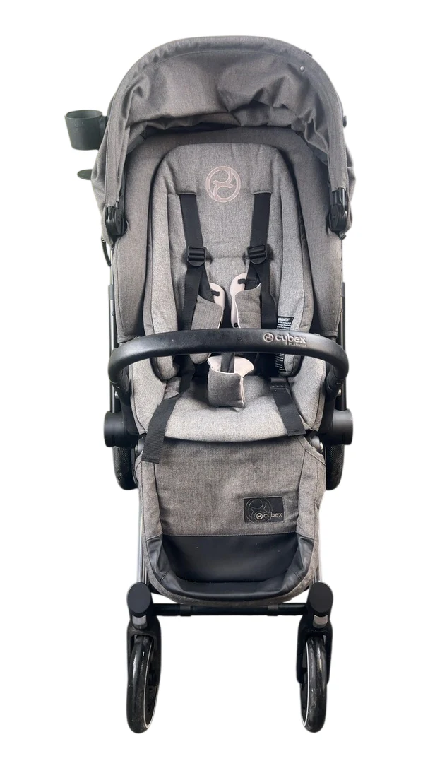 Cybex PRIAM Stroller, 2018, Chrome With Black Details, Manhattan Grey - Image 2